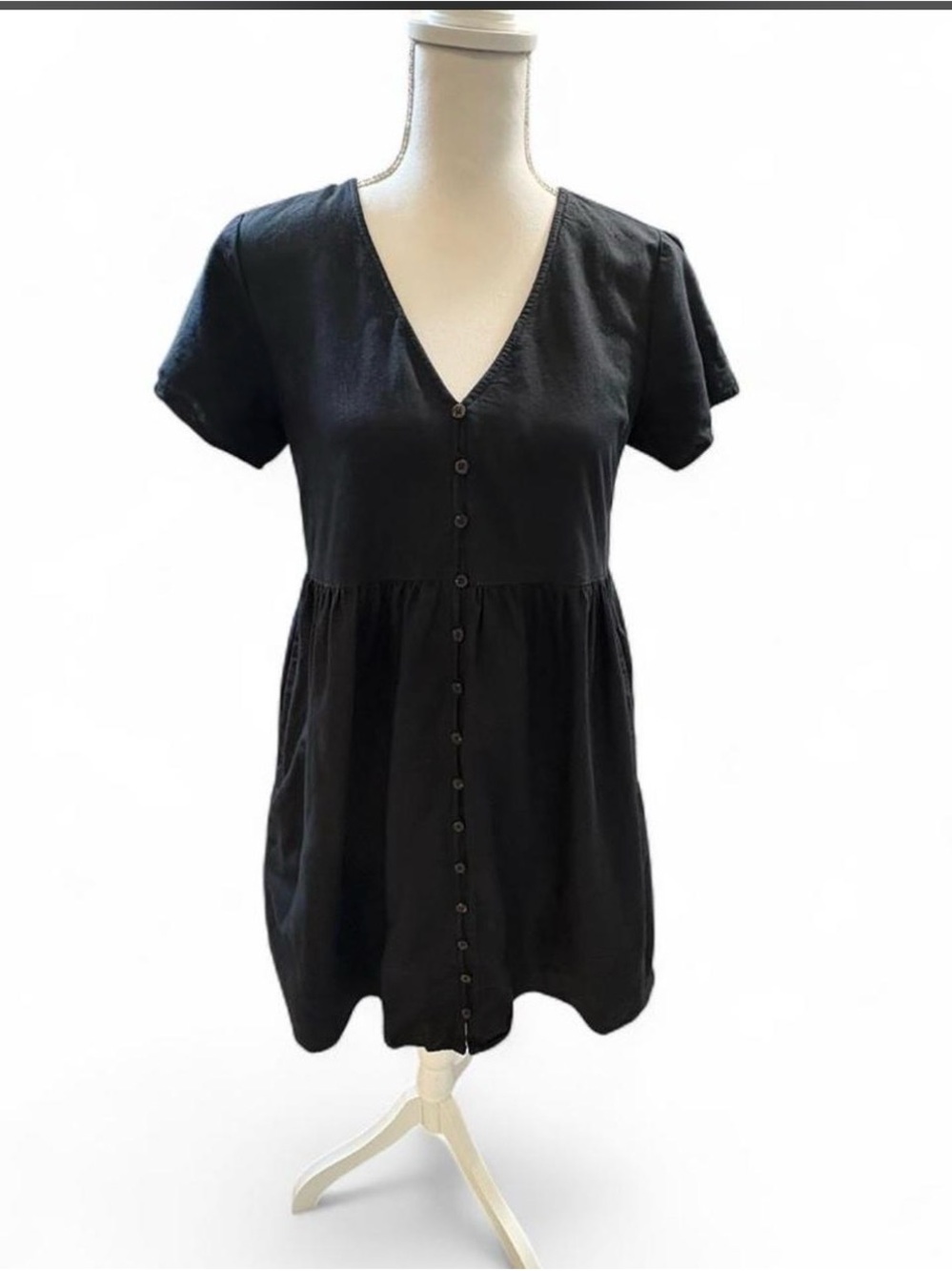 Madewell Black Textured Top